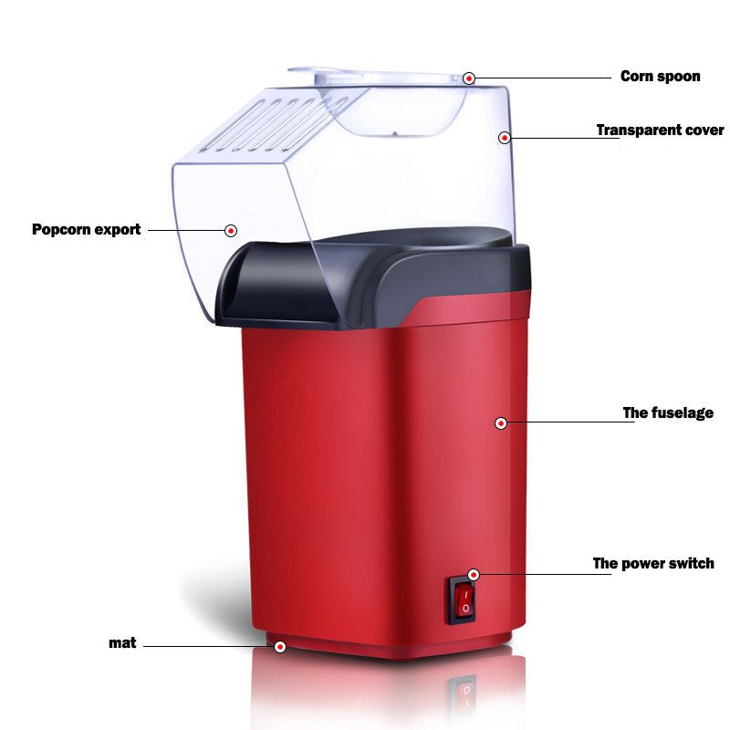 Electric Hot Air Popcorn Maker – Fast, Oil-Free & Easy to Use