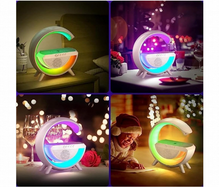 BT 2301 LED Wireless Charging Bluetooth Speaker – Multi-Color LED Light