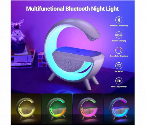 BT 2301 LED Wireless Charging Bluetooth Speaker – Multi-Color LED Light