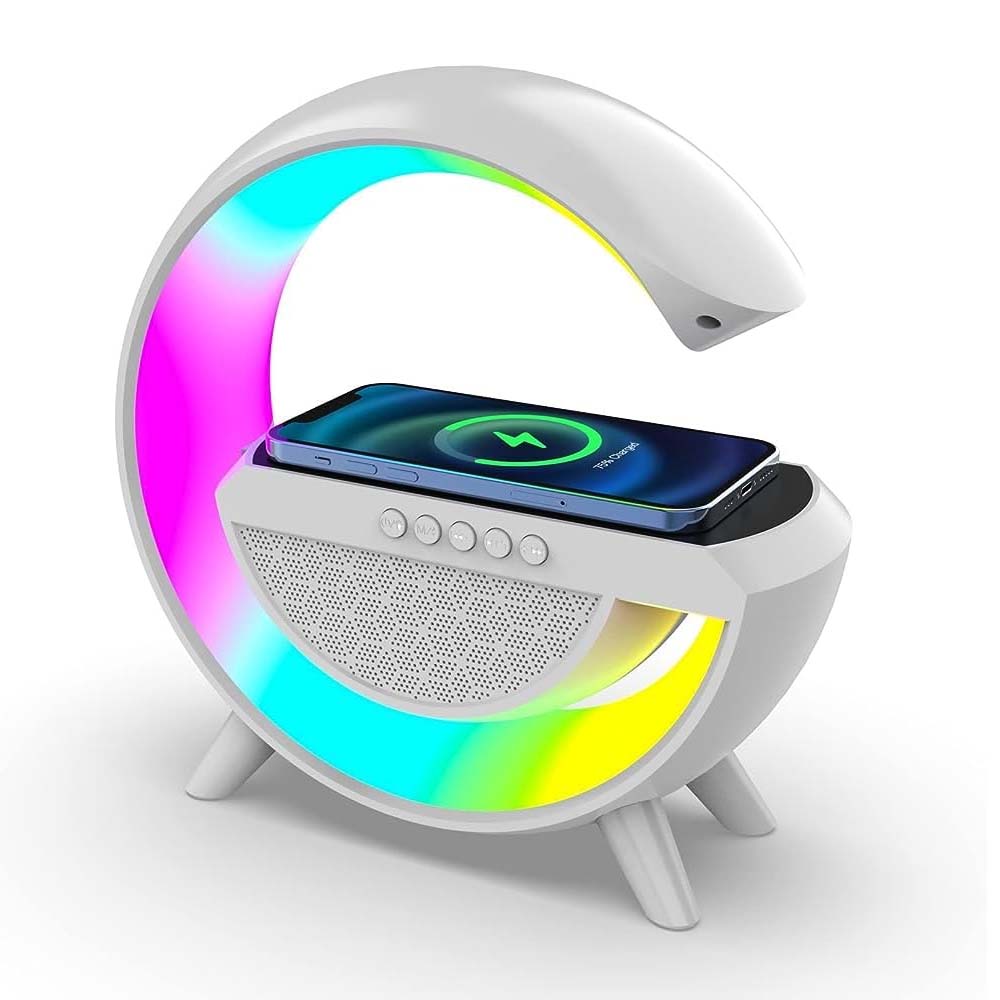 BT 2301 LED Wireless Charging Bluetooth Speaker – Multi-Color LED Light