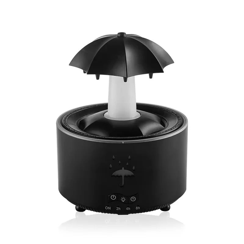 RainDrop Mini Humidifier – Ultra-Quiet 7-Color LED Aroma Diffuser